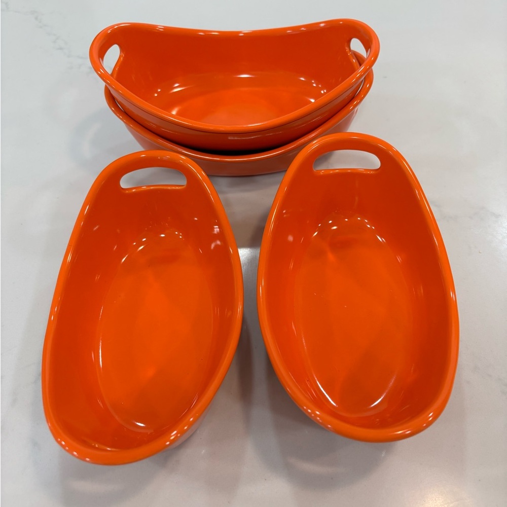 Rachael Ray Vibrant Orange Serving Bowl